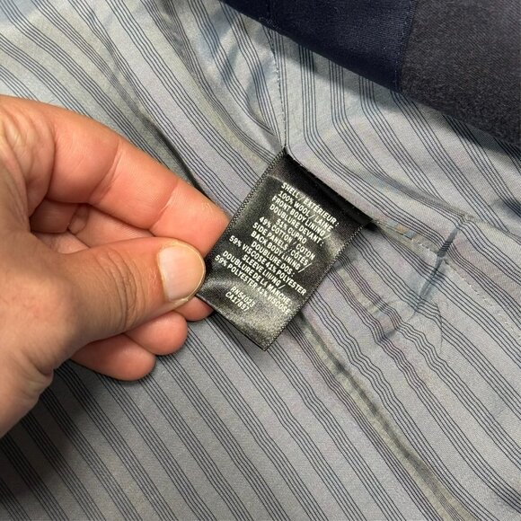 Banana Republic Blazer Marzotto Italy Wool Fabric Surgeon Cuffs Blue 44R - Picture 10 of 11